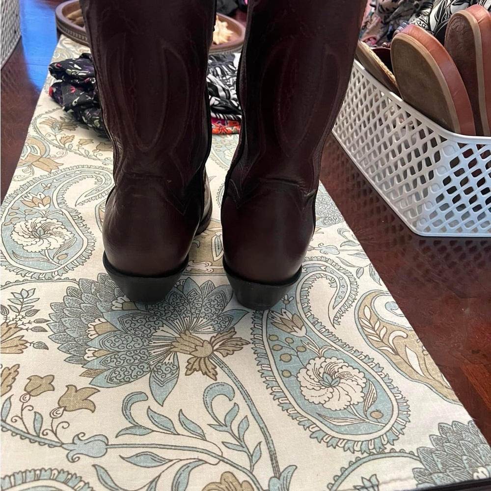 Ladies Dan Post Brown Western Boots Size 10 - Like New - Picture 4 of 9